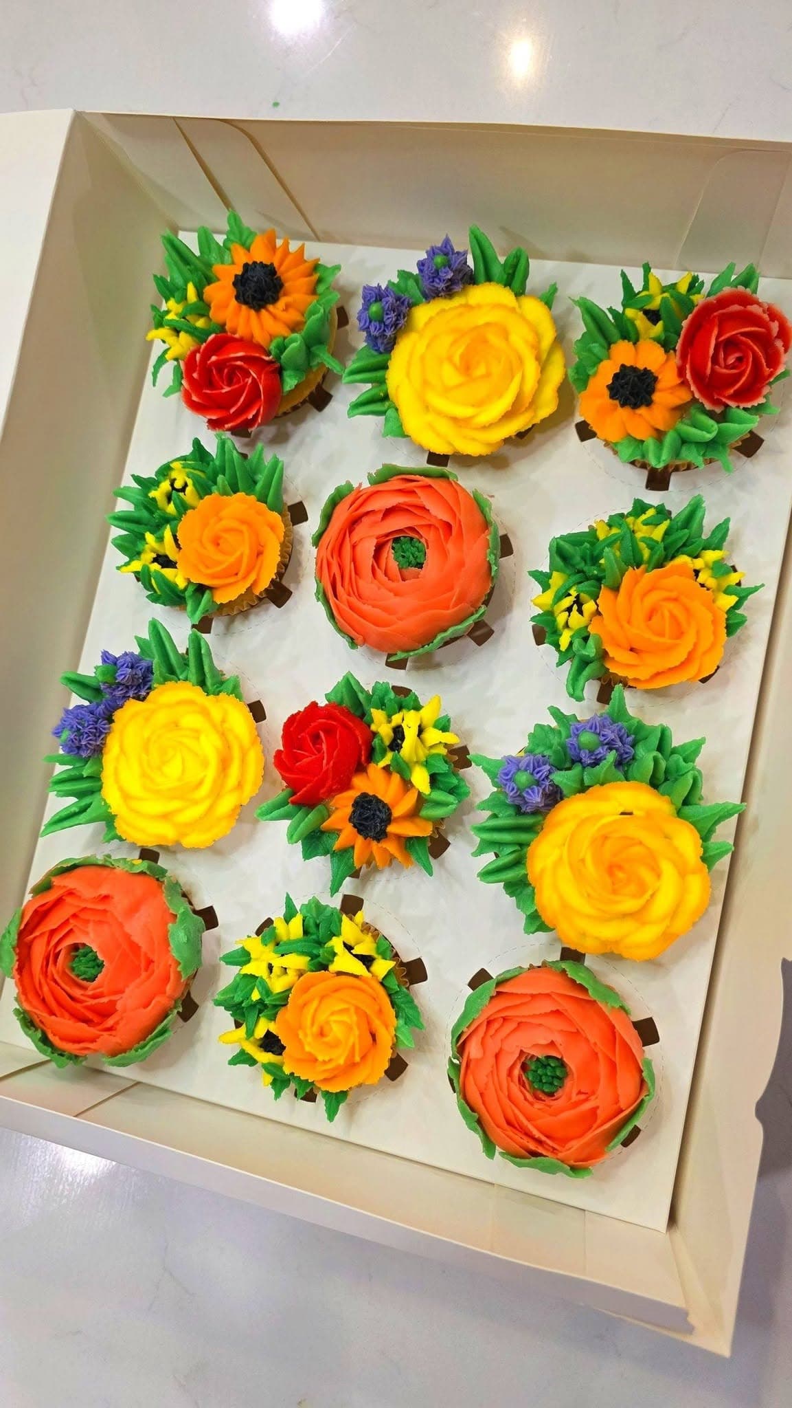 Colored Flowers